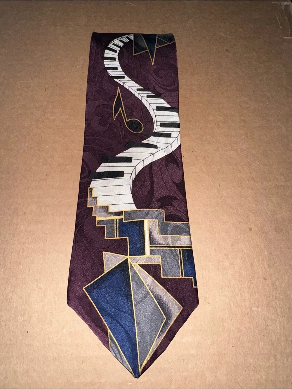Piano Keys Musical Tie Necktie Music Teacher Choir Band Director Croft & Barrow